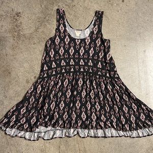 Gray Tribal Flowy Dress from Target, Size L